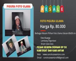 JUAL PIGURA FOTO ULAMA DAN DISAIN 