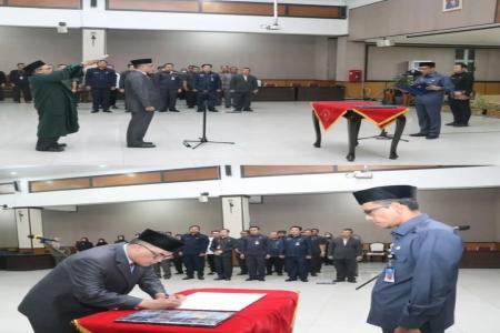 Sekda Lebak Lantik dan Ambil Sumpah Ka