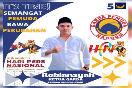 Robiansyah Ketua Garda Pemuda Nasdem K