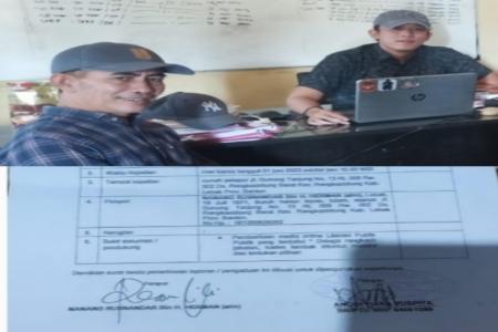 KEPALA DESA TAMBAK RESMI DILAPORKA