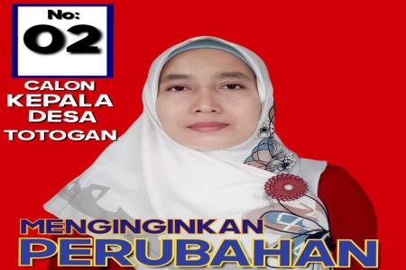 YULIYAH CALON KADES TOTOGAN, MAJU 