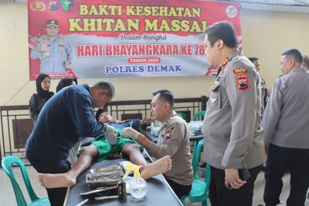 SAMBUT HARI BHAYANGKARA KE 78 POLRES D