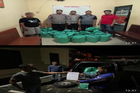 POLRES DEMAK GAGALKAN PENGIRIMAN BAHAN BAKU ES MONI 