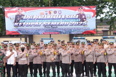Polres Sumenep Gelar Apel Pengamanan d