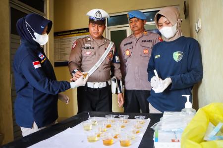 Polres Tegal Kota Gelar Tes Urine Mend