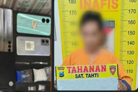 POLISI AMANKAN TERDUGA PENGEDAR NA